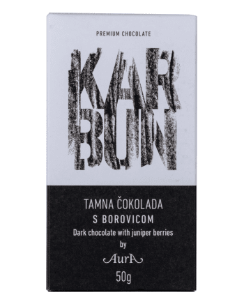 Karbun cioccolato fondente con ginepro 50g - Aura