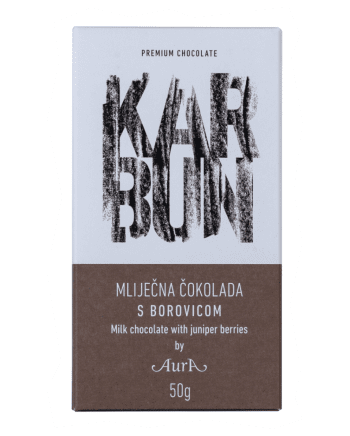 Karbun Milk Chocolate with Juniper Berries 50g - Aura