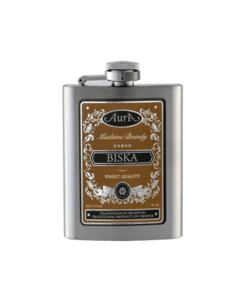 Mistletoe Brandy Hip flask 0,1 l - Aura