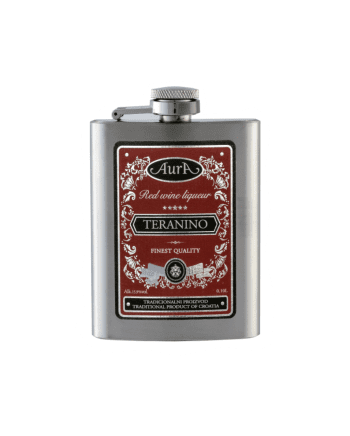 Teranino – red wine liqueur Hip flask 0,1 l - Aura