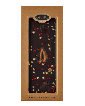 Premium dark chocolate mix Strawberry, Orange, Red pepper 120g - Aura