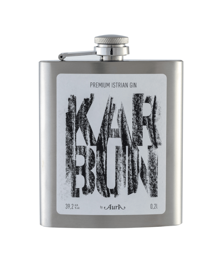 Gin Karbun Flachmann 0,2 l  - Aura
