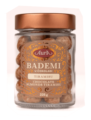 Almonds in chocolate – tiramisu - Aura